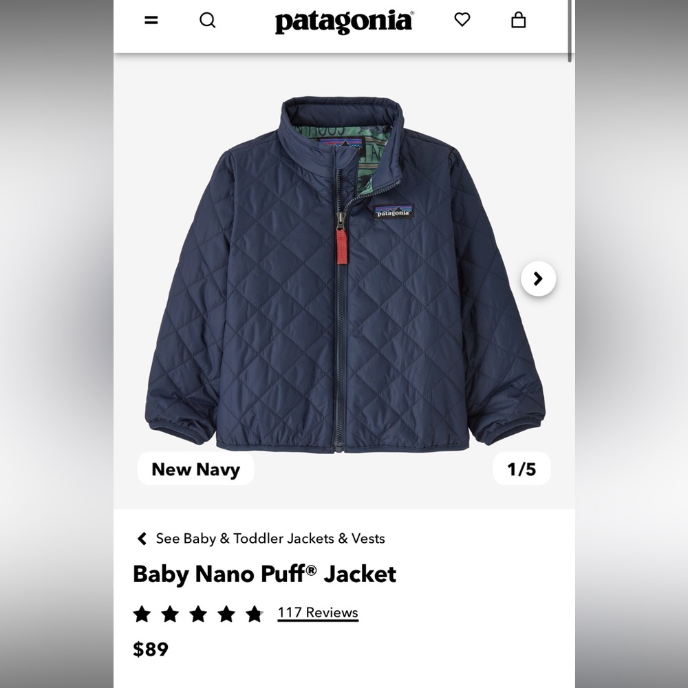 Patagonia toddler jacket